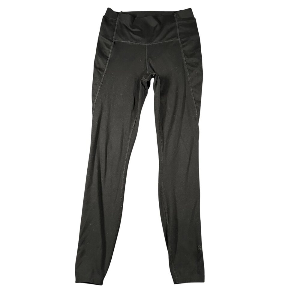 All In Motion Leggings Womens Small Black‎ Mid Rise Yoga Pants Activewear Gym